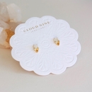 Dusk Stud Earrings Gold Plate