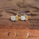 Dusk Stud Earrings Gold Plate