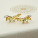 Radiant Climber Stud Earrings Gold Plate