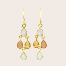 Count Your Blessings Earrings Gold Plate-jewellery-The Vault