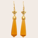 Radiant Pendulum Earrings Gold Plate