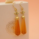 Radiant Pendulum Earrings Gold Plate