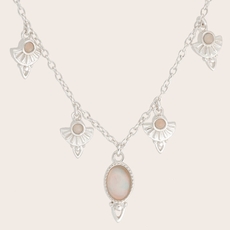 Be The Light Droplet Necklace Silver-jewellery-The Vault