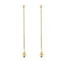 Droplet Drop Earrings Gold Plate