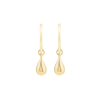 Droplet Sleepers Earrings Gold Plate