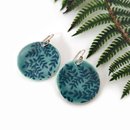 Porcelain Earrings Large Disc