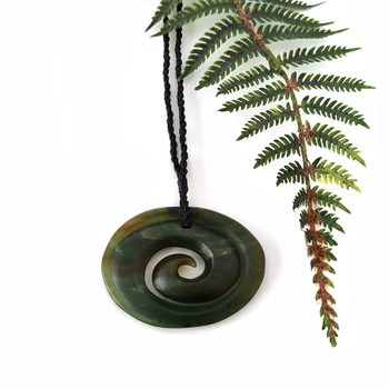 Marsden Pounamu Pendant Open Koru