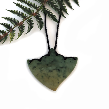 Marsden Pounamu Pendant Stitched Arrow