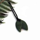 Rimu Pounamu Pendant Simple Flower Bud 