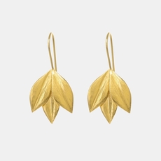 Athena Hook Earrings 22ct Gold Plate-jewellery-The Vault