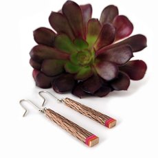 Rewarewa Skateboard Deck Drop Earrings-jewellery-The Vault