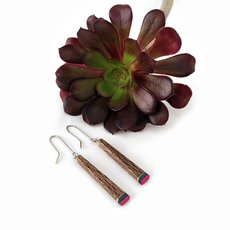 Rewarewa Skatebord Deck Drop Earrings-jewellery-The Vault