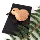 Kiwi Felt Brooch 