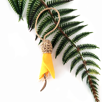 Kowhai Felt Decoration