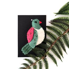 Kereru Felt Brooch -jewellery-The Vault