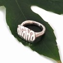 Aroha Hand Engraved Cast Ring