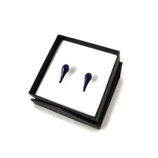 Drip Studs Cobalt-jewellery-The Vault