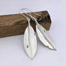 Pohutukawa Leaf Earrings Bright Finish