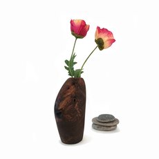 Bud Vase Walnut-artists-and-brands-The Vault