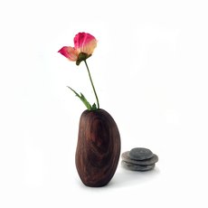 Bud Vase Walnut-artists-and-brands-The Vault