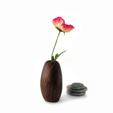 Bud Vase Walnut-artists-and-brands-The Vault