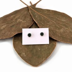 Pounamu Studs Round-jewellery-The Vault