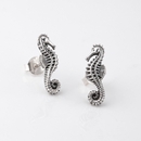 Seahorse Studs Silver