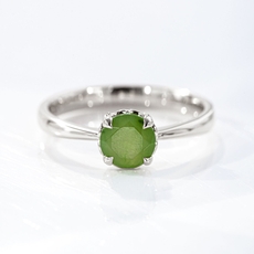 Baby Dewdrop Ring with Pounamu-jewellery-The Vault