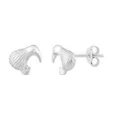 Kiwi Studs Silver-jewellery-The Vault