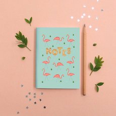 Garden Flamingos Note Book-lifestyle-The Vault