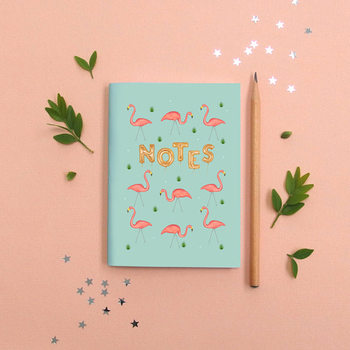 Garden Flamingos Note Book