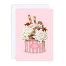 Strawberries & Chrysanthemums Card