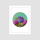 Hydrangea Matted Foam Print A4