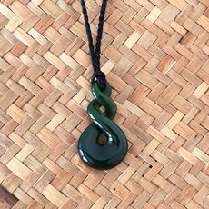 Pounamu Pendant Pikorua Kahurangi Twist-jewellery-The Vault