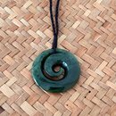 Pounamu Pendant Koru Kawakawa