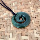 Pounamu Pendant Koru Kawakawa