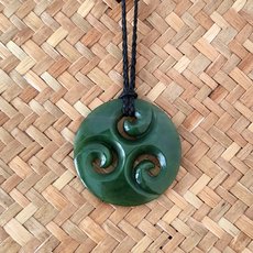 Pounamu Pendant Koru-jewellery-The Vault