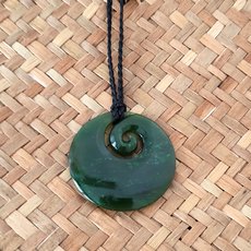 Pounamu Pendant Koru-jewellery-The Vault