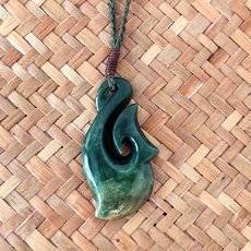 Pounamu Pendant Hei Matau-jewellery-The Vault