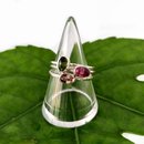 Tourmaline Rings Silver Set of 3 Rings Size M