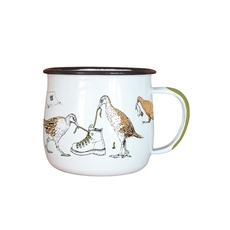 Enamel Mug Birds-artists-and-brands-The Vault