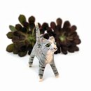 Ceramic Figurine Cat Grey