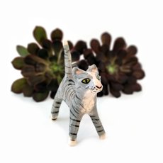 Ceramic Figurine Cat Grey-artists-and-brands-The Vault