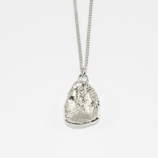 Molten Nugget Pendant Silver-jewellery-The Vault