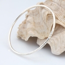 Harmony Planished Bangle Silver