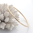 Harmony Planished Bangle 14k Rolled Gold