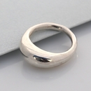 Large Pebble Ring Silver