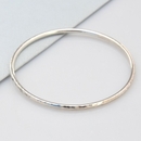 Harmony Planished Bangle Silver