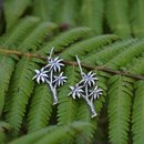 Cabbage Tree Earrings Silver