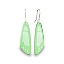 Glass Kowhai Flower Earrings Green